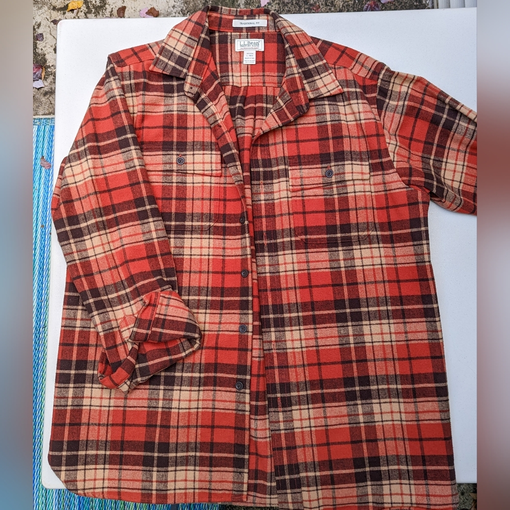 L.L. Bean Chamois Plaid Shirt